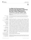 LncRNA H19 Overexpression Activates Wnt Signaling to Maintain the Hair Follicle Regeneration Potential of Dermal Papilla Cells