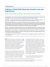 A Review of Hand-Held, Home-Use Cosmetic Laser and Light Devices