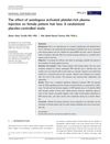The Effect of Autologous Activated Platelet-Rich Plasma Injection on Female Pattern Hair Loss: A Randomized Placebo-Controlled Study