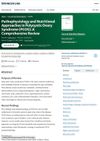 Pathophysiology and Nutritional Approaches in Polycystic Ovary Syndrome: A Comprehensive Review