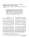 Vitamin D Receptor: Molecular Signaling and Actions of Nutritional Ligands in Disease Prevention