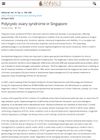 Polycystic Ovary Syndrome in Singapore