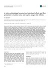 In Vitro Methodology, Hormonal and Nutritional Effects, and Fiber Production in Isolated Ovine and Caprine Anagen Hair Follicles