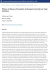 Effects of Abuse of Anabolic Androgenic Steroids on Iraqi Athletes
