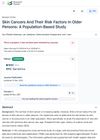 Skin Cancers and Their Risk Factors in Older Persons: A Population-Based Study