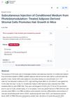 Subcutaneous Injection of Conditioned Medium from Photobiomodulation-Treated Adipose-Derived Stromal Cells Promotes Hair Growth in Mice