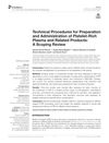 Technical Procedures for Preparation and Administration of Platelet-Rich Plasma and Related Products: A Scoping Review