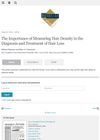 The Importance of Measuring Hair Density in the Diagnosis and Treatment of Hair Loss