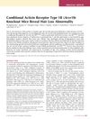 Conditional Activin Receptor Type 1B (Acvr1b) Knockout Mice Reveal Hair Loss Abnormality