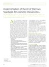 Implementation of the JCCP Premises Standards for Cosmetic Interventions
