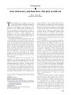 Iron Deficiency and Hair Loss: The Jury Is Still Out