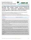 Antibacterial Potentials of Aloe Barbadensis Miller and Citrus Limon Plant Extracts Against Skin Infecting Propionibacterium Acnes: Both In-Vitro and In-Vivo Attempts