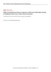 Effect of Extracting Process on Saponin Content and Antioxidant Activity of Gleditschia Fera (Lour.) Merr Dried Fruit Extract