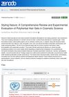 Styling Nature: A Comprehensive Review and Experimental Evaluation of Polyherbal Hair Gels in Cosmetic Science