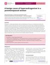 A Benign Cause of Hyperandrogenism in a Postmenopausal Woman