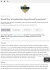 Should Hair Transplantation Be Performed in Psoriasis?
