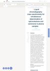 Liquid Chromatography-Mass Spectrometry for Simultaneous Determination of Spironolactone and Canrenone in Plasma Samples