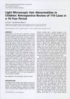 Light Microscopic Hair Abnormalities in Children: Retrospective Review of 119 Cases in a 10-Year Period