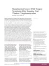Non-Dietary Scurvy With Relapse Symptoms After Stopping Oral Vitamin C Supplementation