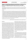 Alopecia in Preexisting Autoimmune Thyroid Disease in Family Medicine Practice: Can Hyperprolactinemia Induce Hair Loss? A Case Report
