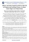 Efficacy and Safety of EqualsTwo Oil Free Hair Oil in Pregnant and Lactating Women: An Open-Label, Single-Arm Clinical Study