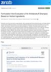 Formulation And Evaluation Of An Antidandruff Shampoo Based On Herbal Ingredients