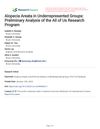 Alopecia Areata in Underrepresented Groups: Preliminary Analysis of the All of Us Research Program