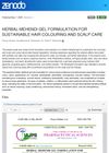 Herbal Mehendi Gel Formulation for Sustainable Hair Coloring and Scalp Care