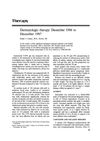 Dermatologic Therapy: December 1986 to December 1987
