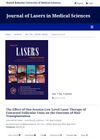 The Effect of One Session Low Level Laser Therapy on Extracted Follicular Units in Hair Transplantation