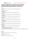 Neural Progenitor Cell-Derived Nanovesicles Promote Hair Follicle Growth via miR-100