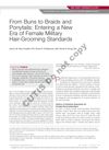 From Buns to Braids and Ponytails: Entering a New Era of Female Military Hair-Grooming Standards