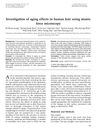 Investigation of Aging Effects in Human Hair Using Atomic Force Microscopy