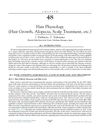 Hair Physiology: Hair Growth, Alopecia, Scalp Treatment, Etc.