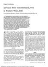 Elevated Free Testosterone Levels in Women With Acne