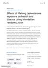 Effects of Lifelong Testosterone Exposure on Health and Disease Using Mendelian Randomization