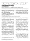 An Evaluation System to Enhance Patient Selection for Alopecia-Reducing Surgery