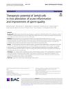 Therapeutic Potential of Sertoli Cells In Vivo: Alleviation of Acute Inflammation and Improvement of Sperm Quality