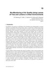 Bio-Monitoring of Air Quality Using Leaves of Trees and Lichens in Urban Environments