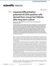Impaired Differentiation Potential of CD34-Positive Cells Derived from Mouse Hair Follicles After Long-Term Culture