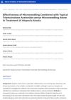 Effectiveness of Microneedling Combined with Topical Triamcinolone Acetonide Versus Microneedling Alone in Treatment of Alopecia Areata