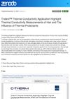 Trident Thermal Conductivity Application Highlight: Thermal Conductivity Measurements of Hair and the Influence of Thermal Protectants