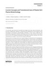 Current Concepts and Translational Uses of Platelet-Rich Plasma Biotechnology