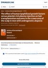 The Effect of Human Lyophilized Growth Factors Versus Platelet-Rich Plasma Injection on Hair Transplantation Outcome in the Crown Area of the Scalp in Men with Androgenetic Alopecia
