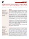 Possible Relationships Between the Physical Conditions of Cattle and the Occurrence of Structural Modifications of Their Coat Hair