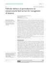 Follicular Delivery of Spironolactone via Nanostructured Lipid Carriers for Management of Alopecia