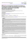 Efficacy of an Oral Ageratum Conyzoides Formulation on Increasing Hair Growth and Decreasing Hair Loss in Males and Females: A Randomised Double-Blind Placebo-Controlled Study