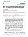 Novel Skin Patch Combining Human Fibroblast-Derived Matrix and Ciprofloxacin for Infected Wound Healing