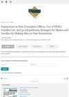 Ergonomics in Hair Transplant Offices: Use of PEMA Handles (1cc and 3cc Hypodermic Syringes) for Blades and Needles for Making Sites in Hair Restoration