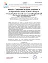 Bioactive Compounds in Herbal Shampoos: A Comprehensive Review of Their Efficacy in Promoting Hair Growth and Controlling Dandruff